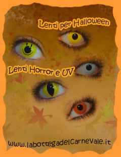 Halloween: lenti a contatto colorate, anche per luci discoteca UV