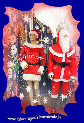 negozio vendita travestimenti Babbo Natale