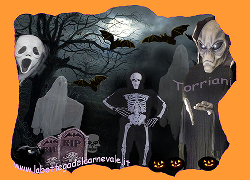 Halloween: la notte dei Fantasmi degli scheletri delle streghe