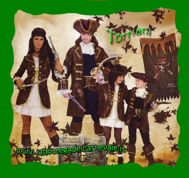 Vendita costumi pirati e corsari adulti e bambini. Vendita accessori da pirati