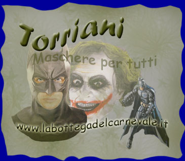 Torriani: maschera Batman ee Jocker in lattice